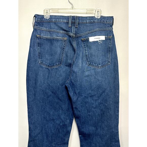 Frame Women's Le High N Tight Crop Mini Boot Blue Jeans 31 NTW - Picture 6 of 10